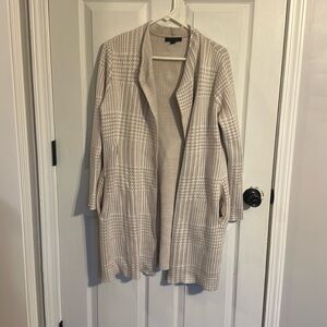 Ann Taylor Houndstooth Duster